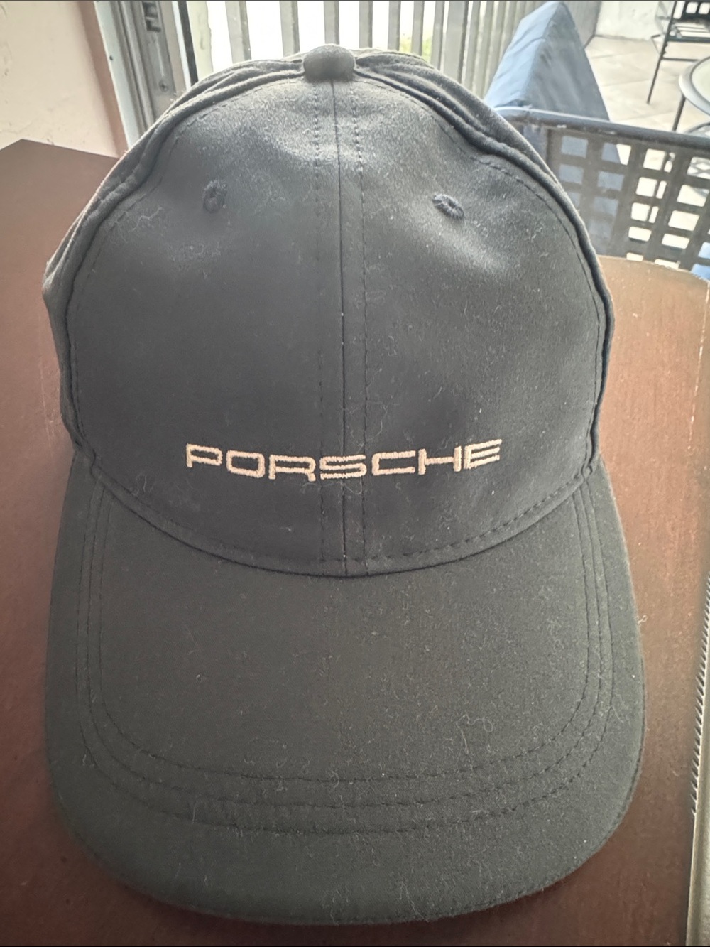 Porsche Design Black Baseball Cap with Contrasting Logo